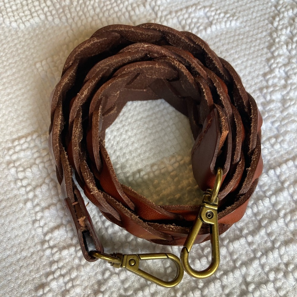 Madewell Leather The Shoulder Bag Strap: Braided Leather Edition